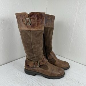 B.O.C. Chaldene Knee High Brown Leather And Suede Boots Women's 10